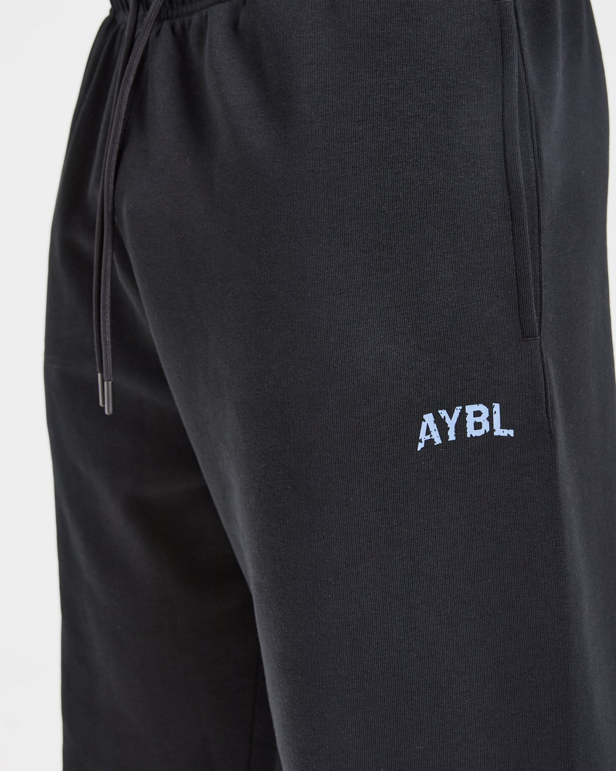 Strength Division Oversized Straight Leg Joggers - Noir/Bleu