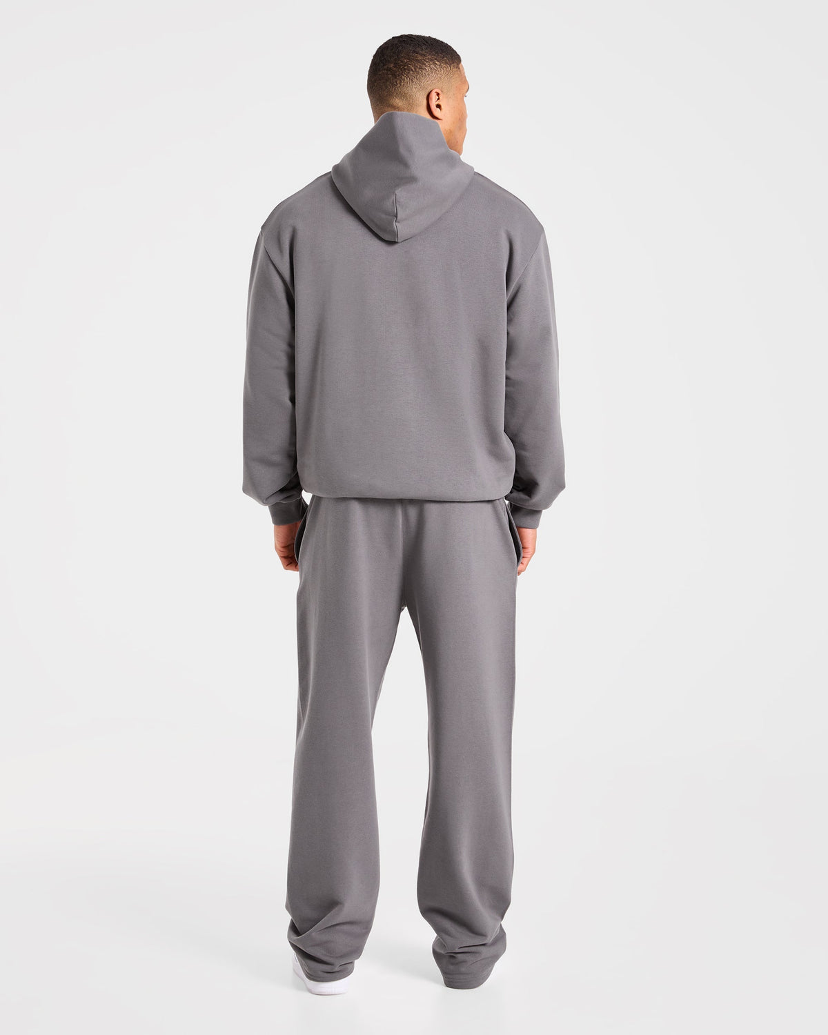 Strength Division Oversized Hoodie - Charcoal/Rouge