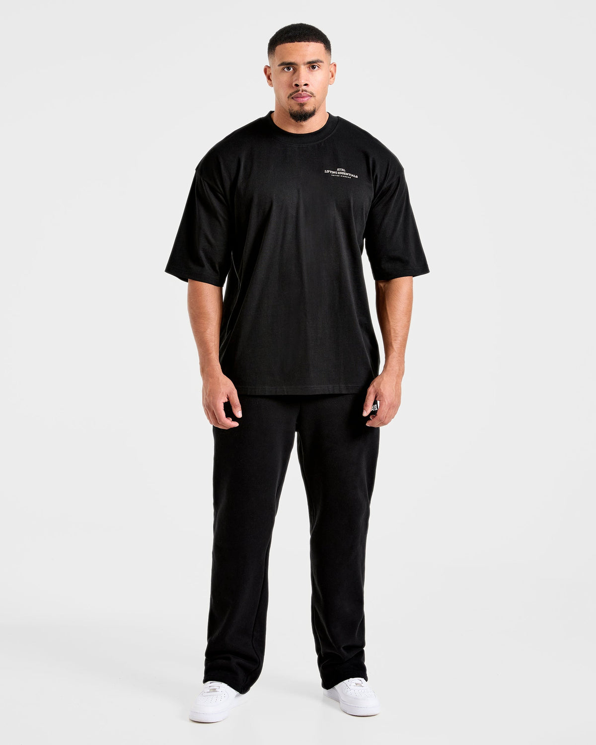Apex Lifting Essentials Oversized T Shirt - Noir/Crème