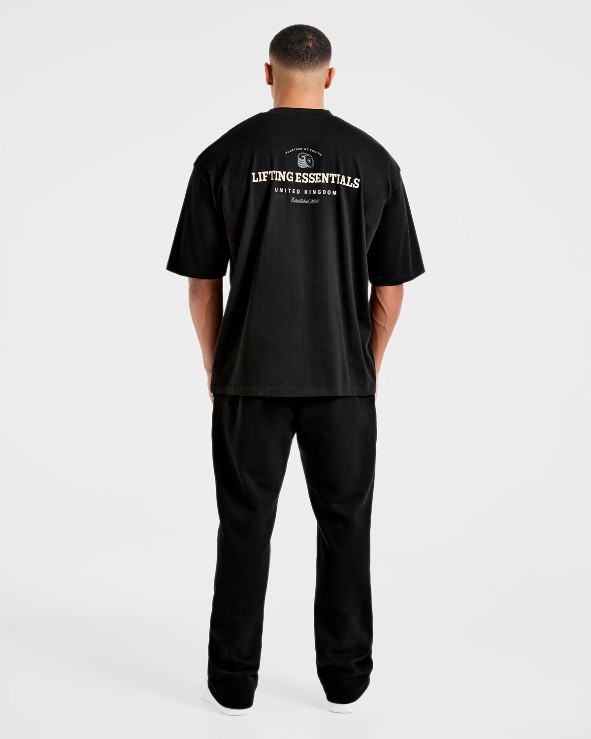 Apex Lifting Essentials Oversized T Shirt - Noir/Crème