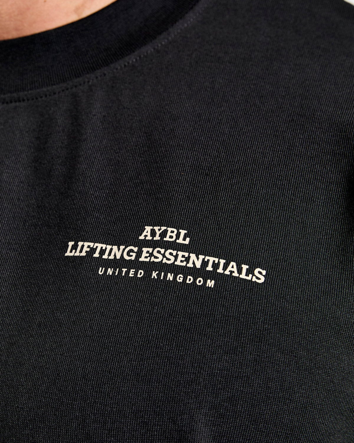 Apex Lifting Essentials Oversized T Shirt - Noir/Crème