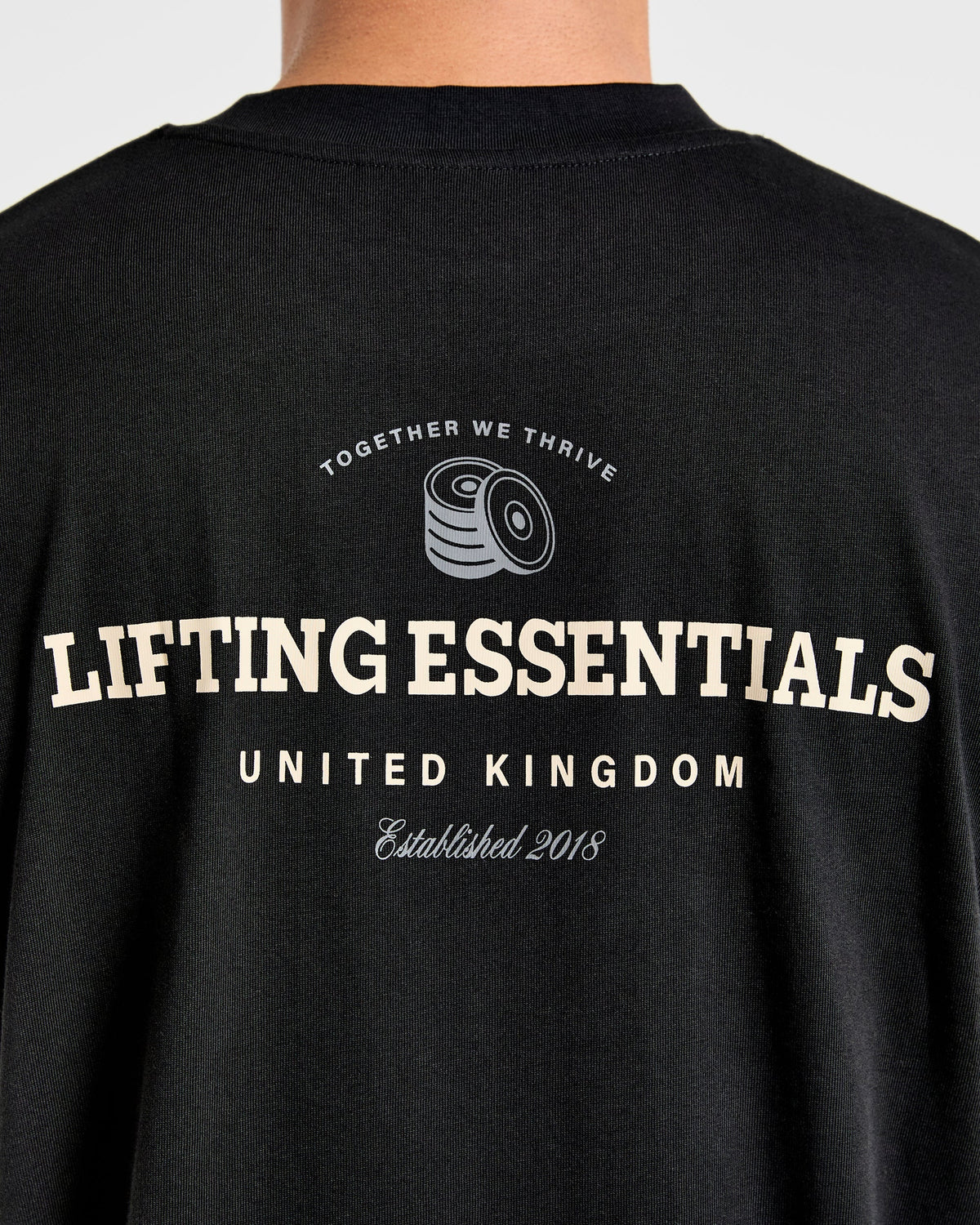 Apex Lifting Essentials Oversized T Shirt - Noir/Crème