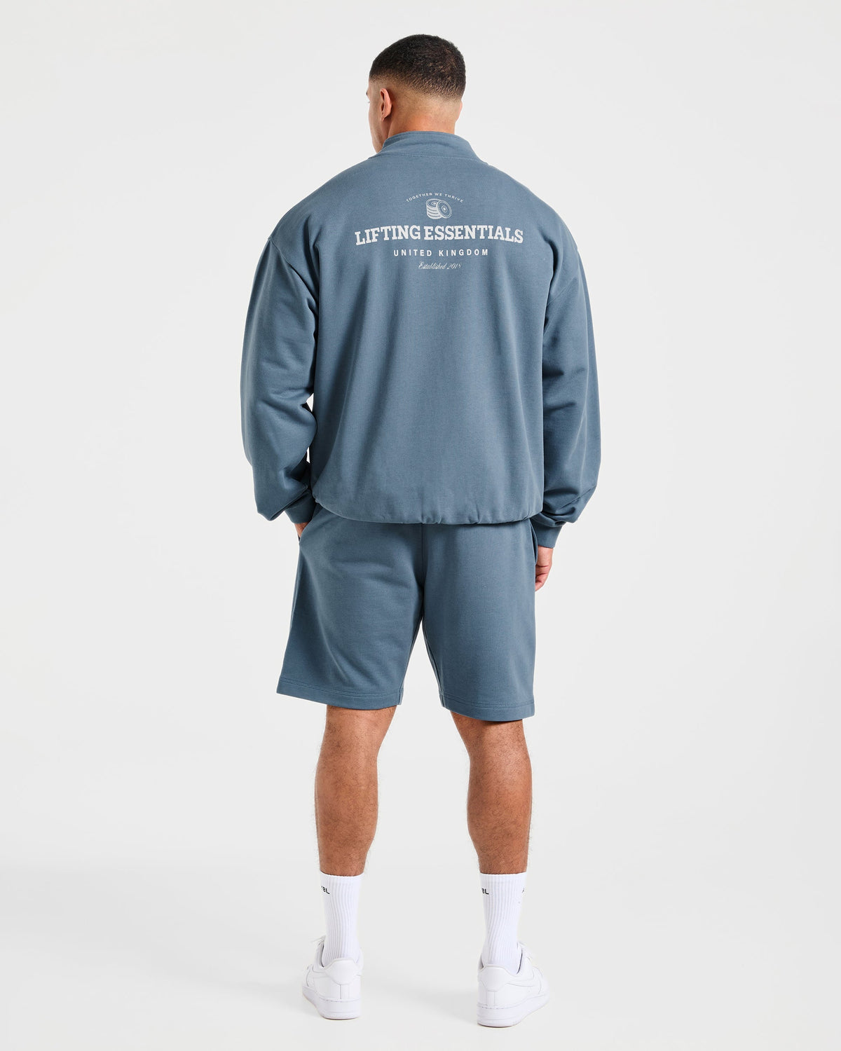 Apex Lifting Essentials 1/4 Zip Pullover - Titanium Bleu
