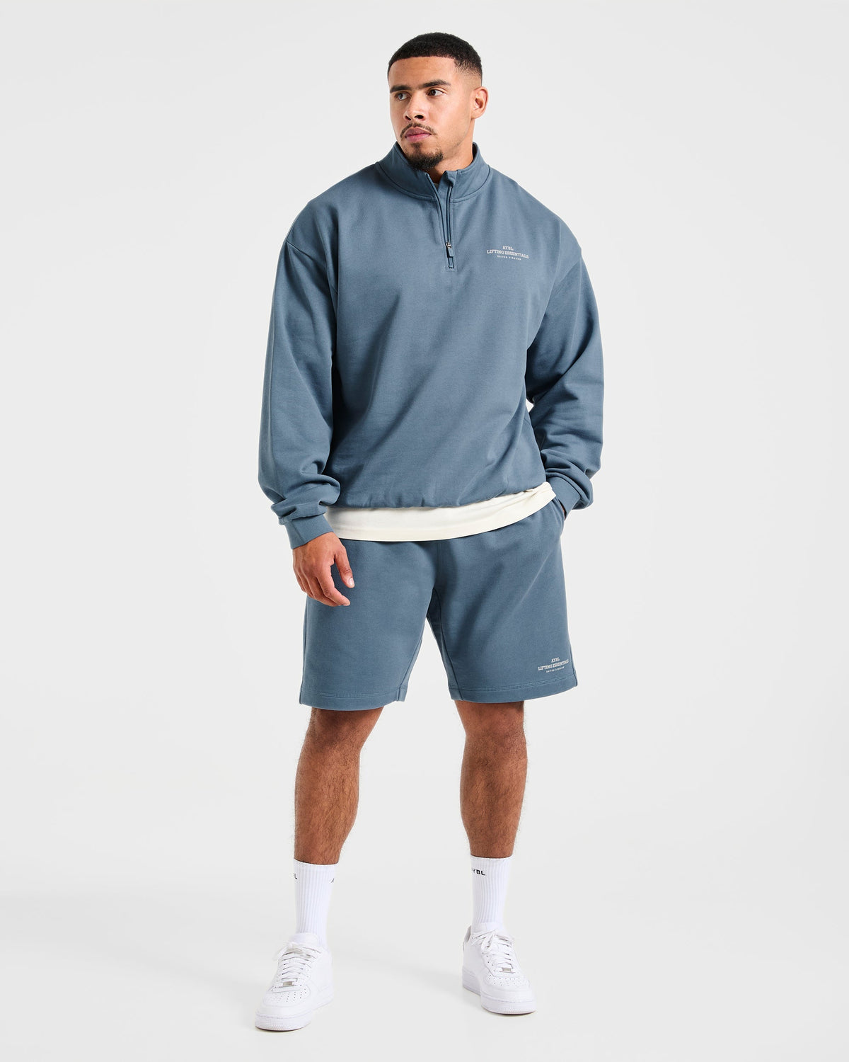 Apex Lifting Essentials 1/4 Zip Pullover - Titanium Bleu
