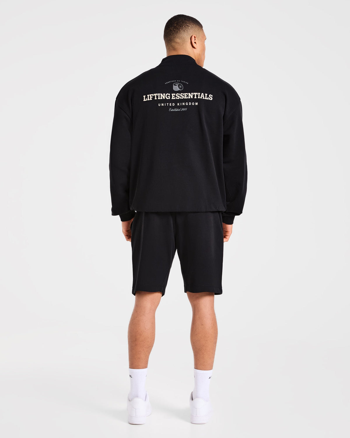 Apex Lifting Essentials 1/4 Zip Pullover - Noir/Crème