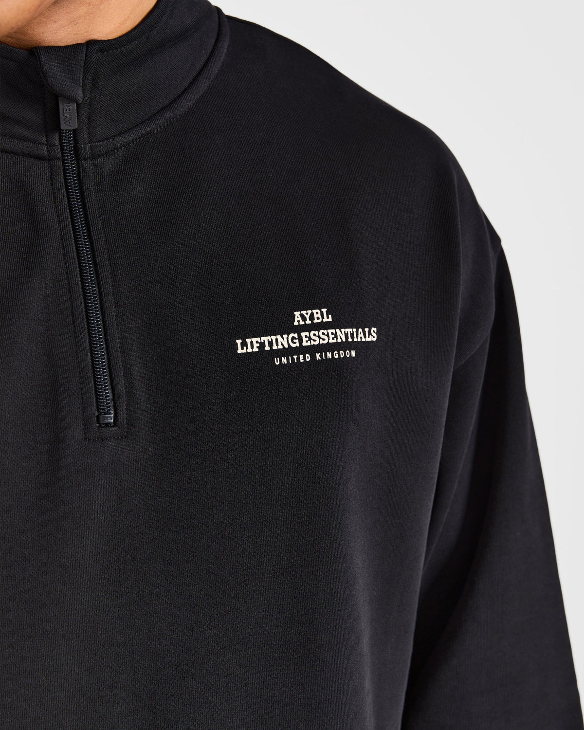 Apex Lifting Essentials 1/4 Zip Pullover - Noir/Crème