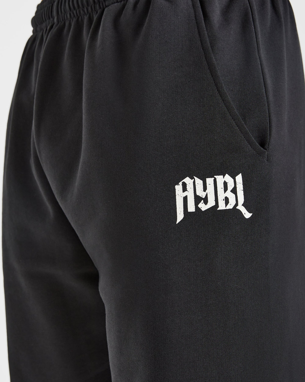 Heavy Lifting Gothic Oversized Joggers - Noir/Off Blanc
