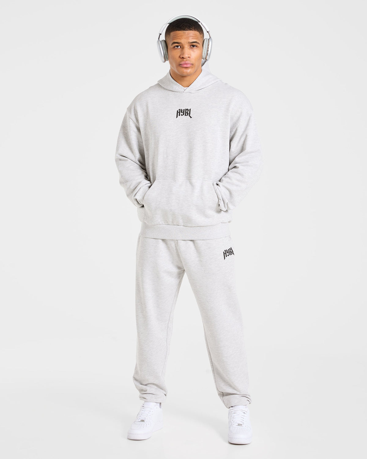 Heavy Lifting Gothic Oversized Joggers - Gris Marl