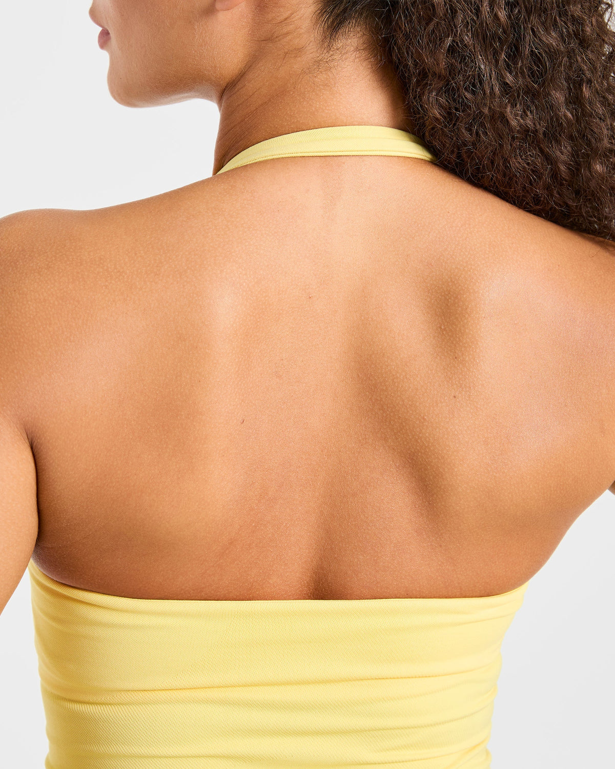 Enhance Seamless Halterneck Top - Bright Jaune