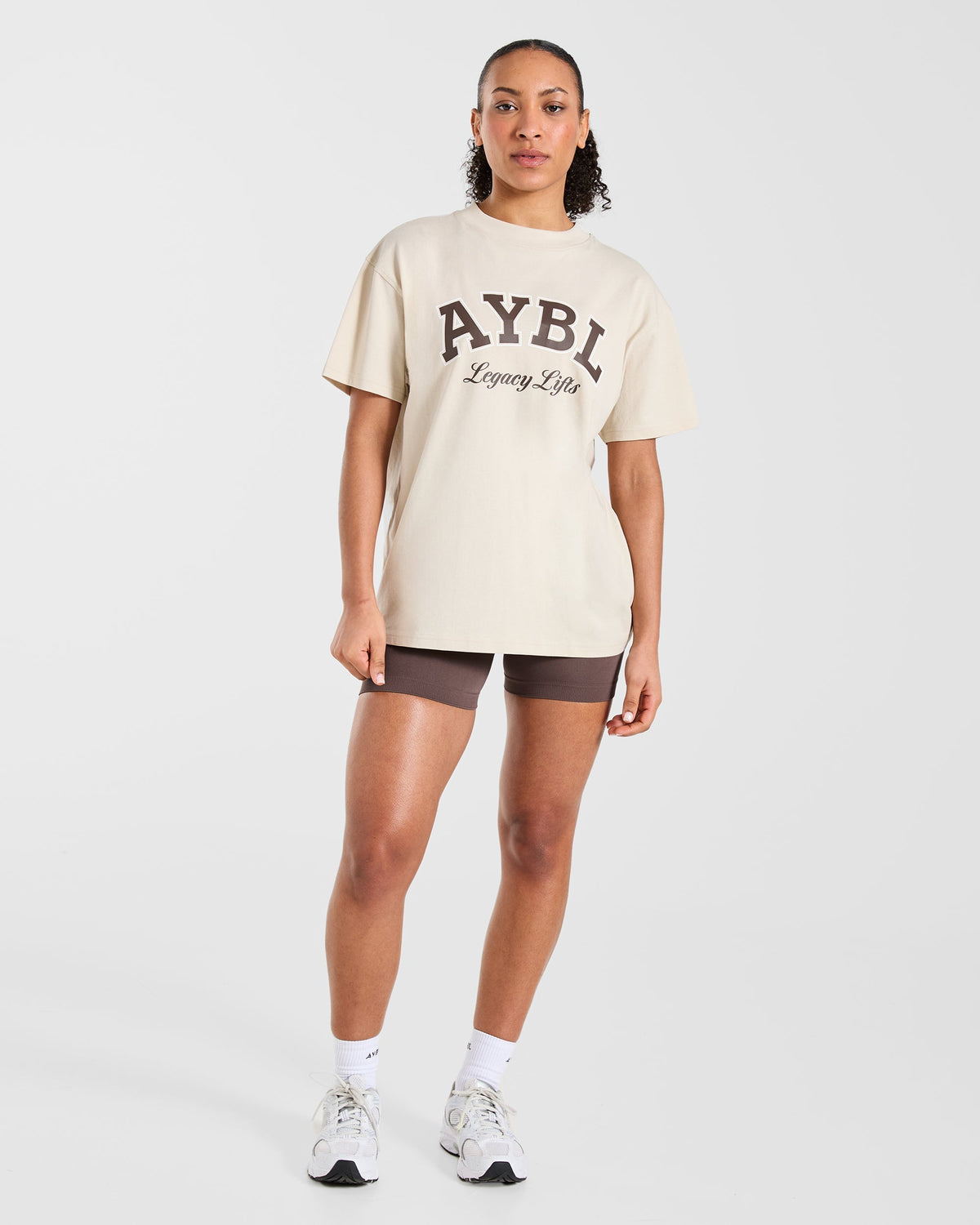 Legacy Lifts Oversized T Shirt - Beige