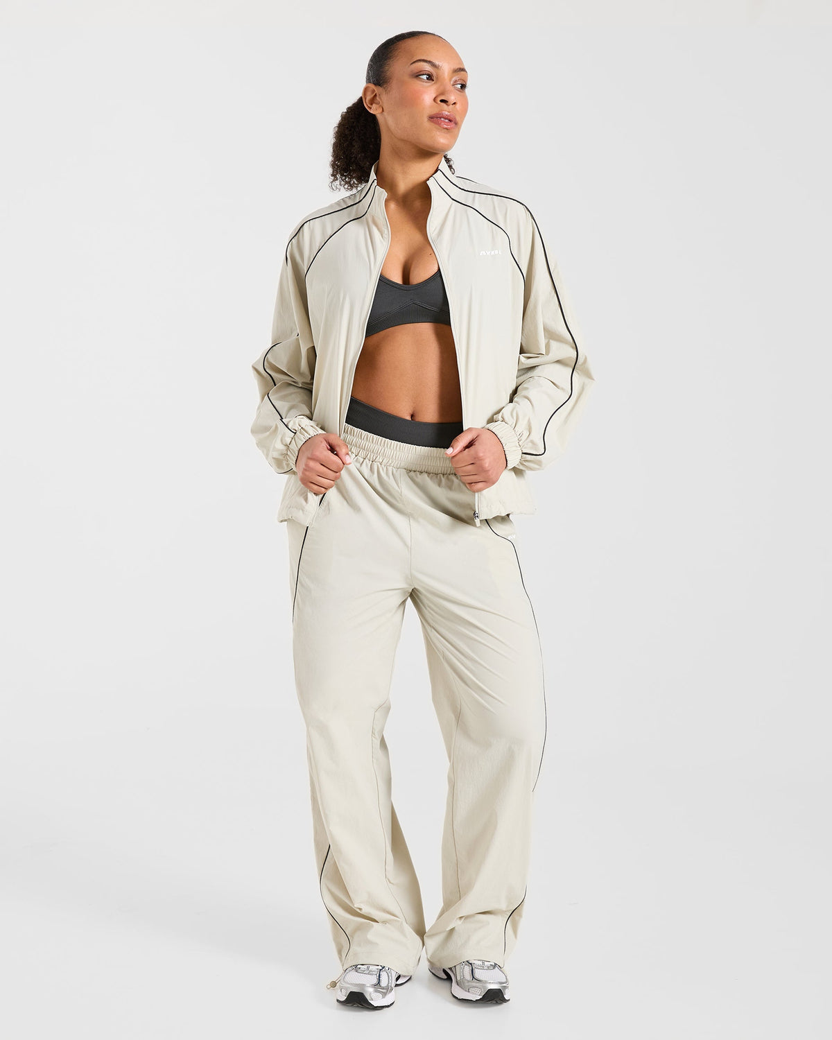 Retro Track Joggers - Off Blanc