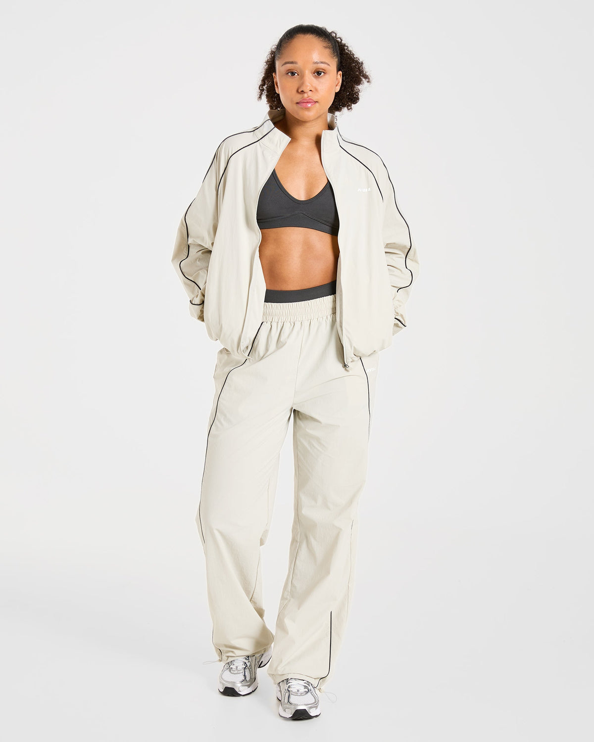Retro Track Jacket - Off Blanc