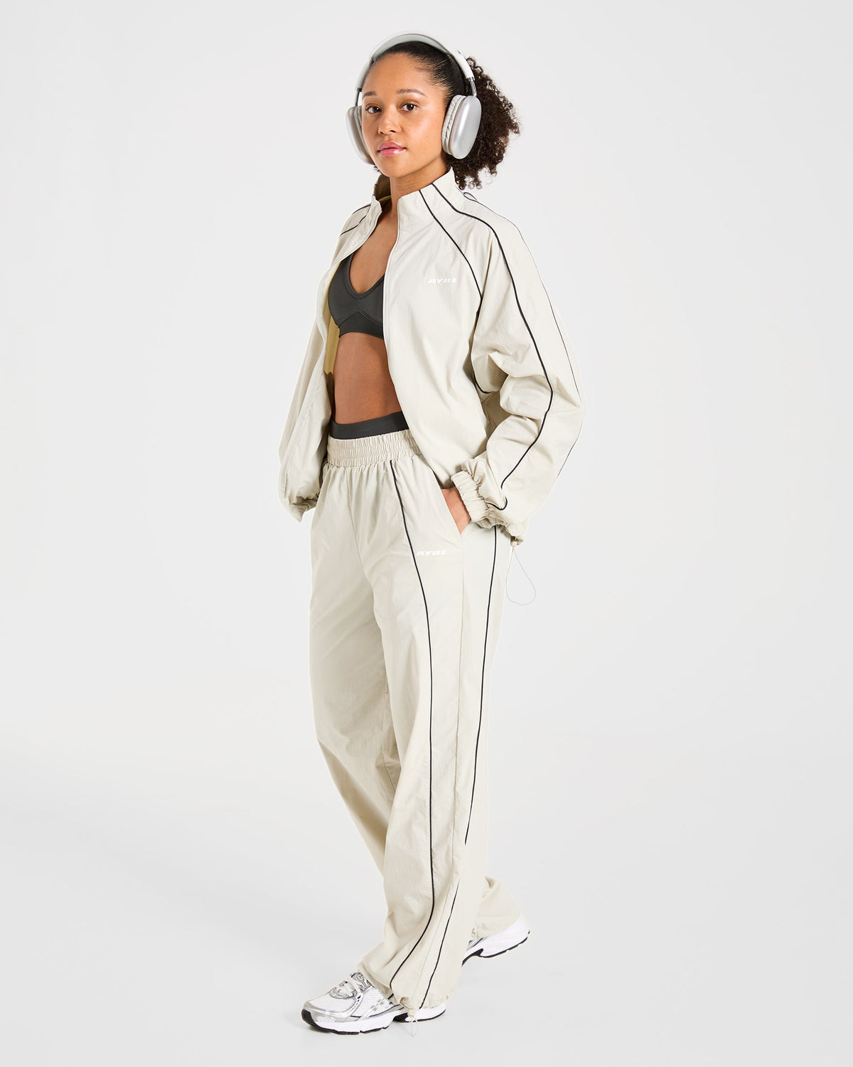Retro Track Jacket - Off Blanc