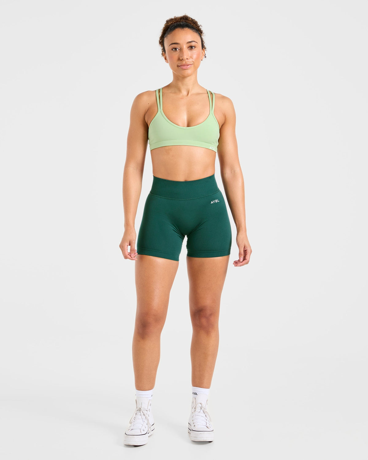 Essential Strappy Sports Bra - Soft Vert