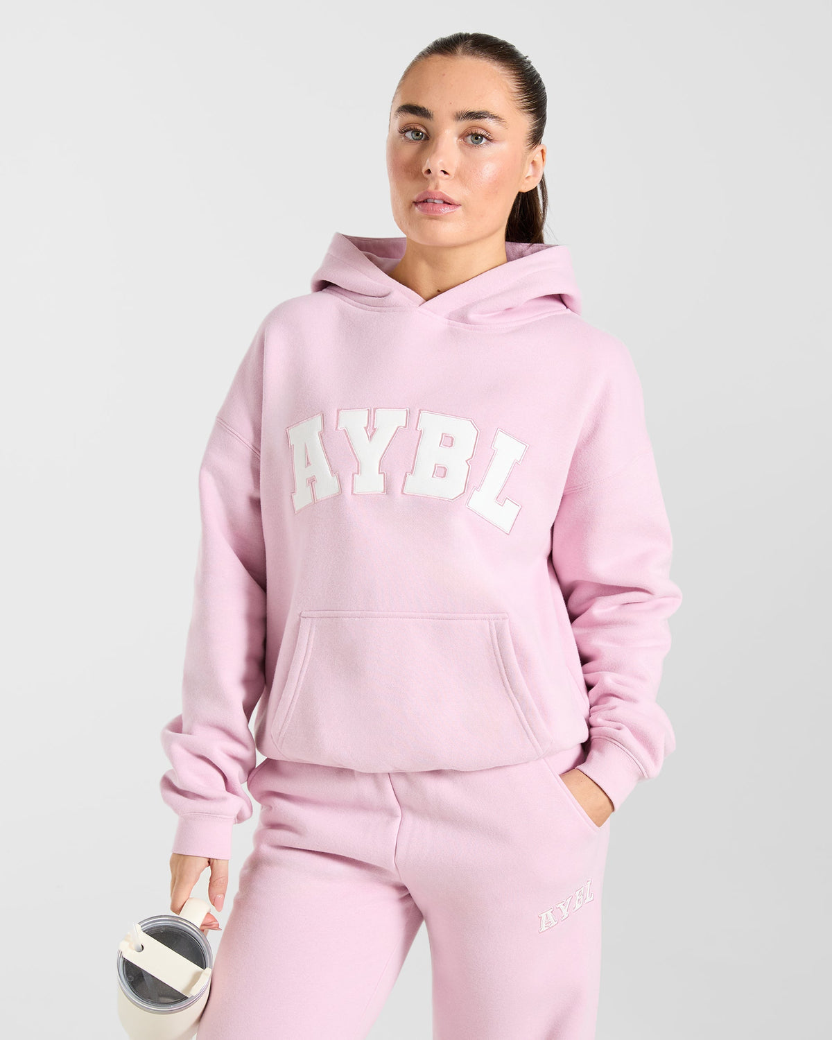 Varsity 2.0 Oversized Hoodie - Iced Rose