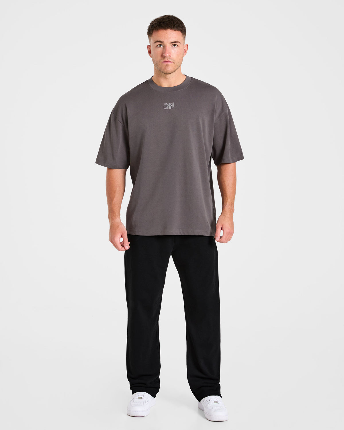 Doberman Strength Oversized T Shirt - Storm Gris