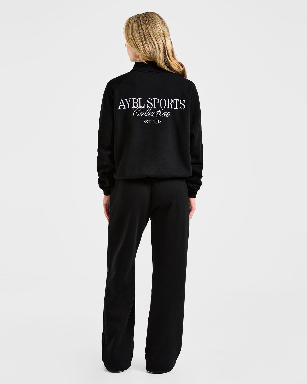 Sports Collective Oversized 1/4 Zip Pullover - Noir