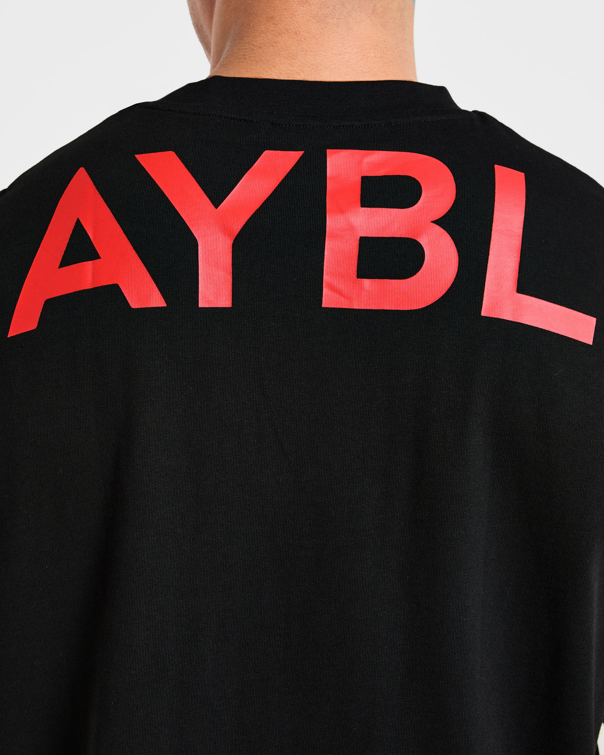 Essential Oversized Graphic Tank - Noir/Rouge