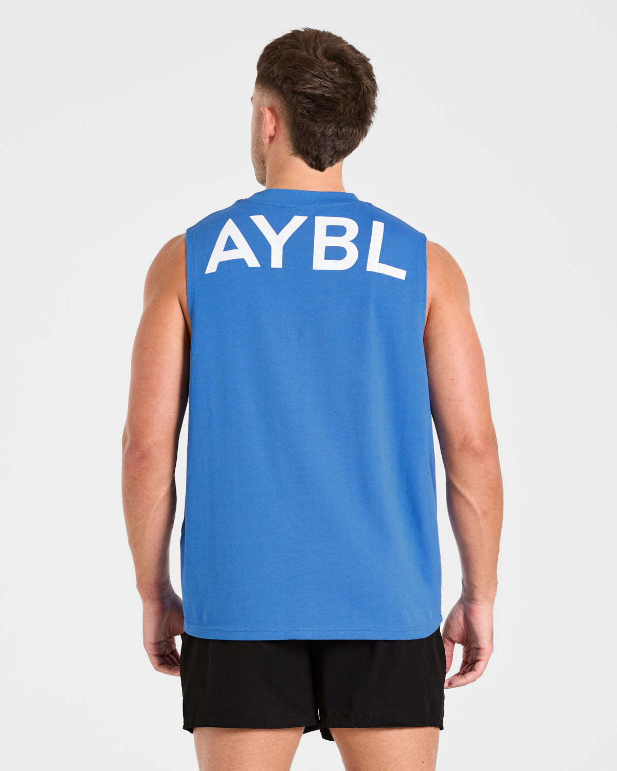 Essential Oversized Graphic Tank - Cobalt