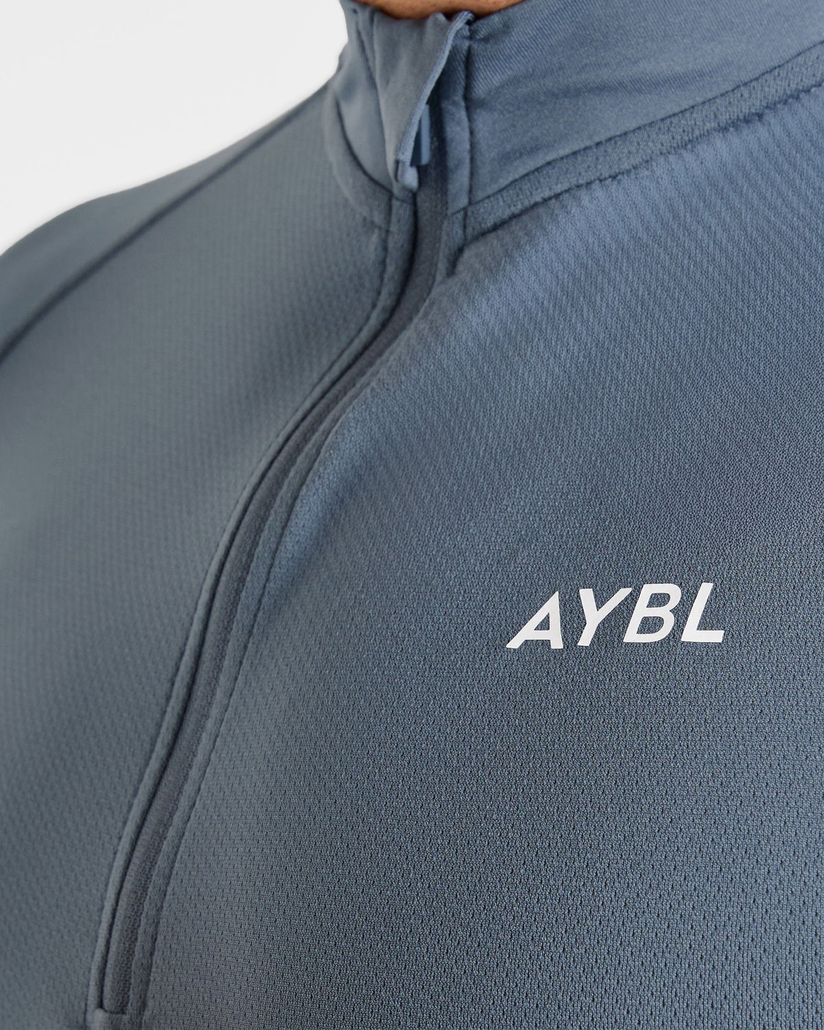 Essential Seamless 1/4 Zip Pullover  - Slate Bleu