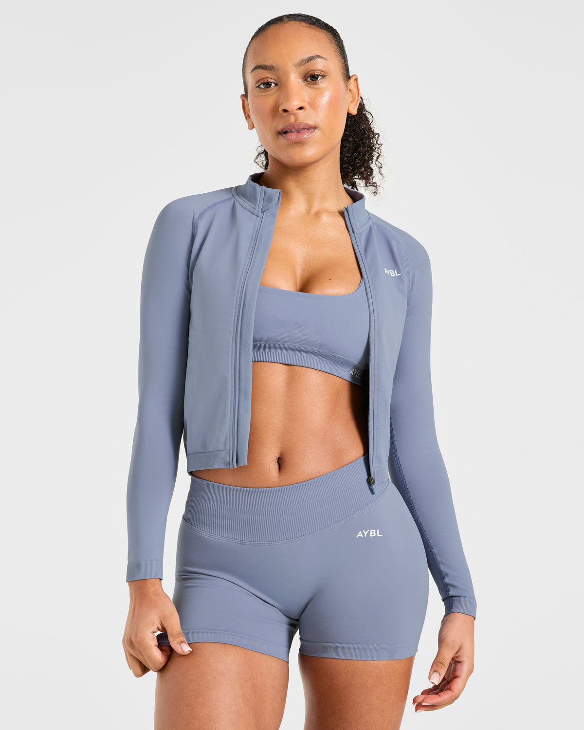 Enhance Seamless Sports Bra - Slate Bleu