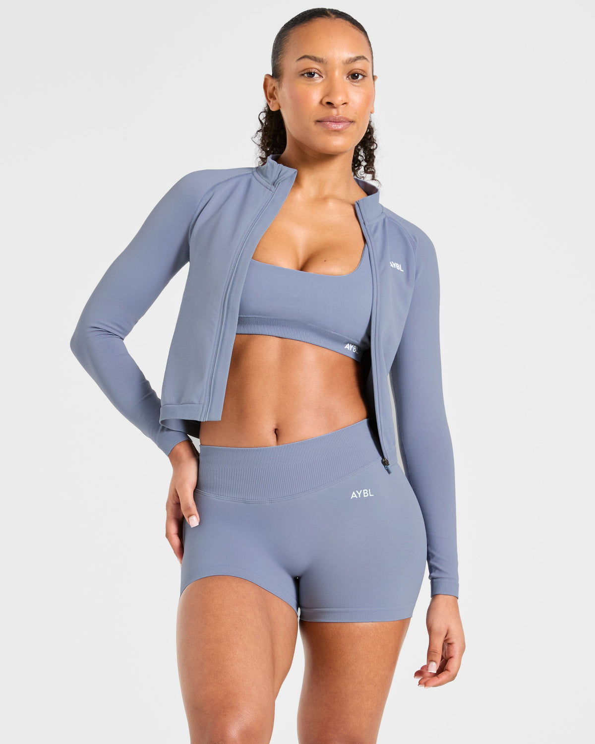 Enhance Seamless Shorts | 3.5" - Slate Bleu