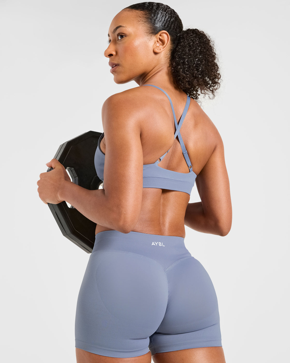 Enhance Seamless Shorts | 3.5" - Slate Bleu