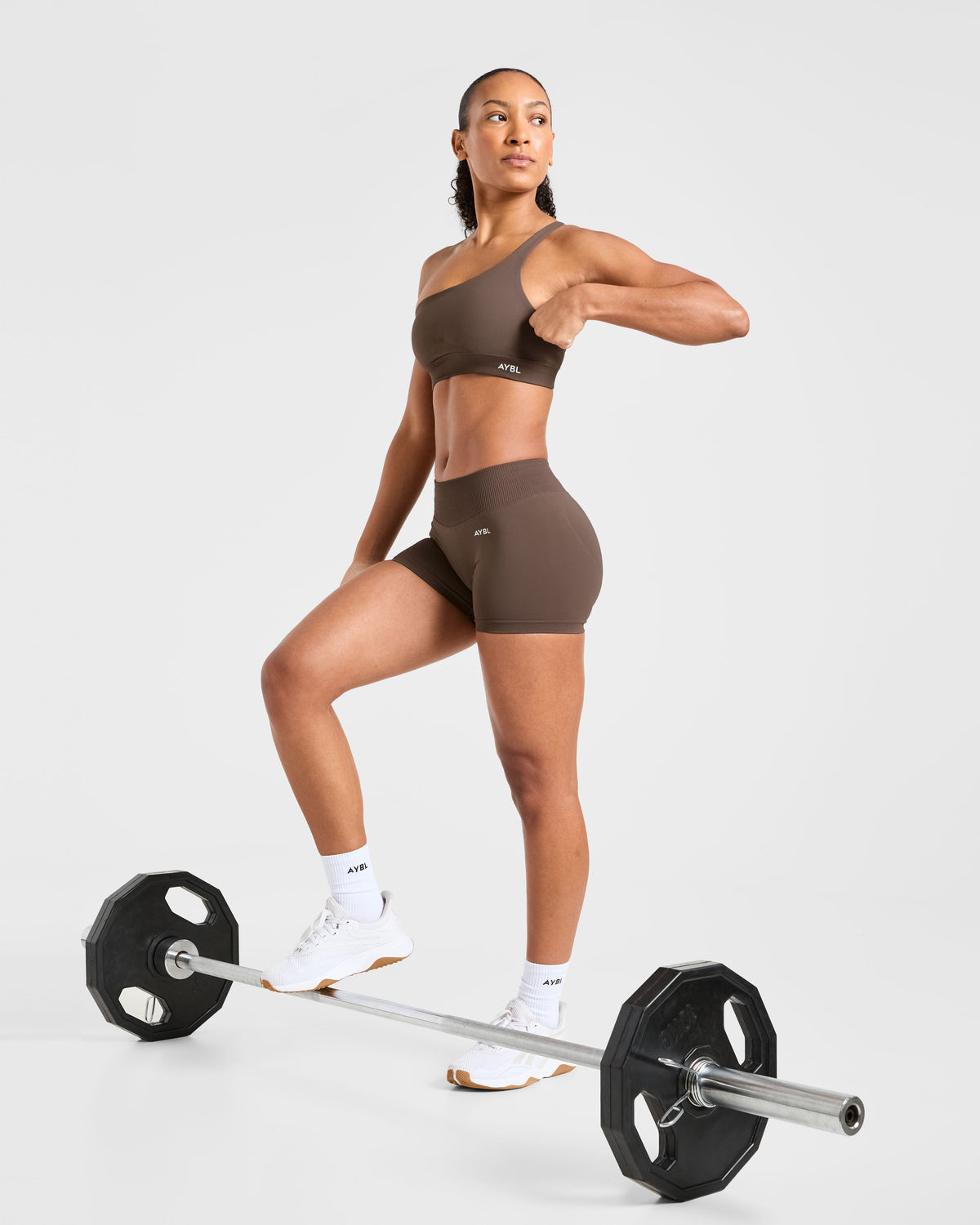 Enhance Seamless Shorts | 3.5" - Marron