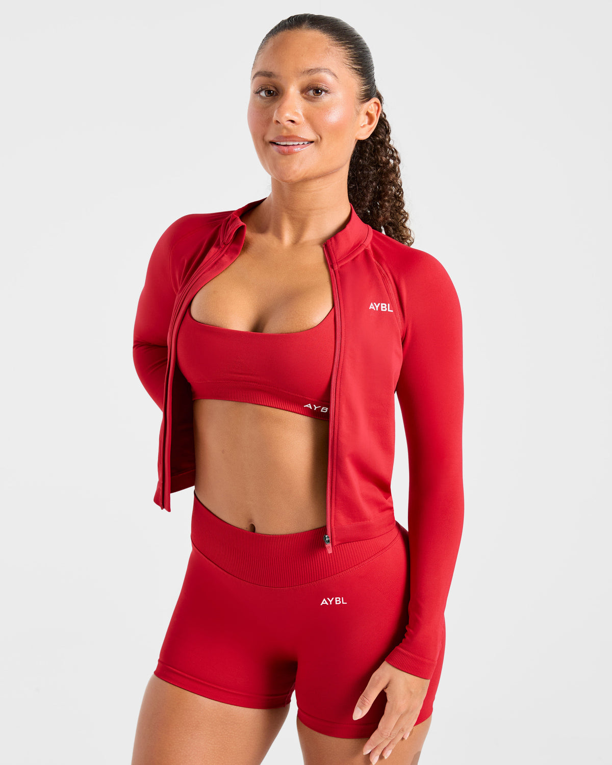 Enhance Seamless Jacket - Rouge