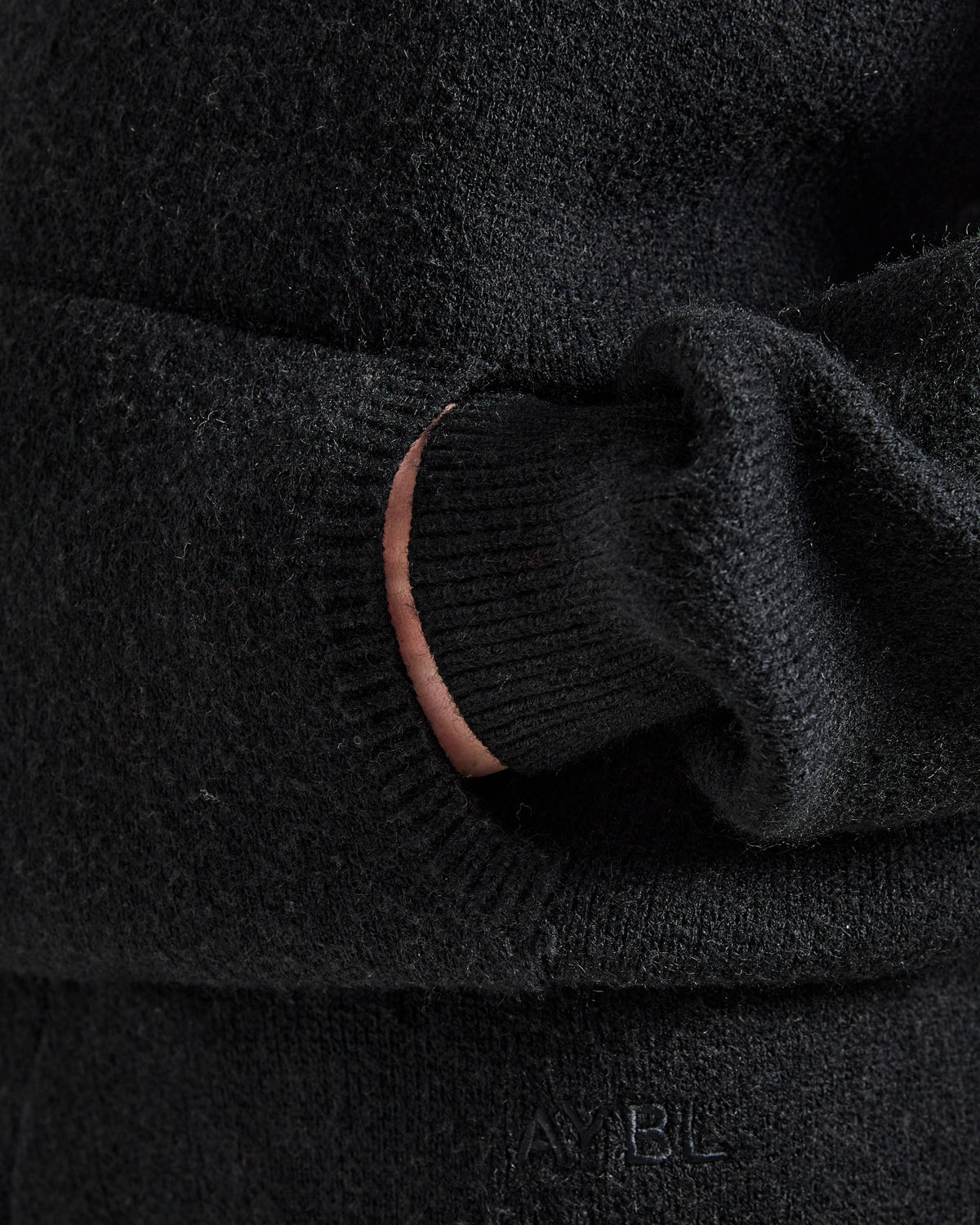 Soft Oversized Knitted Hoodie - Noir