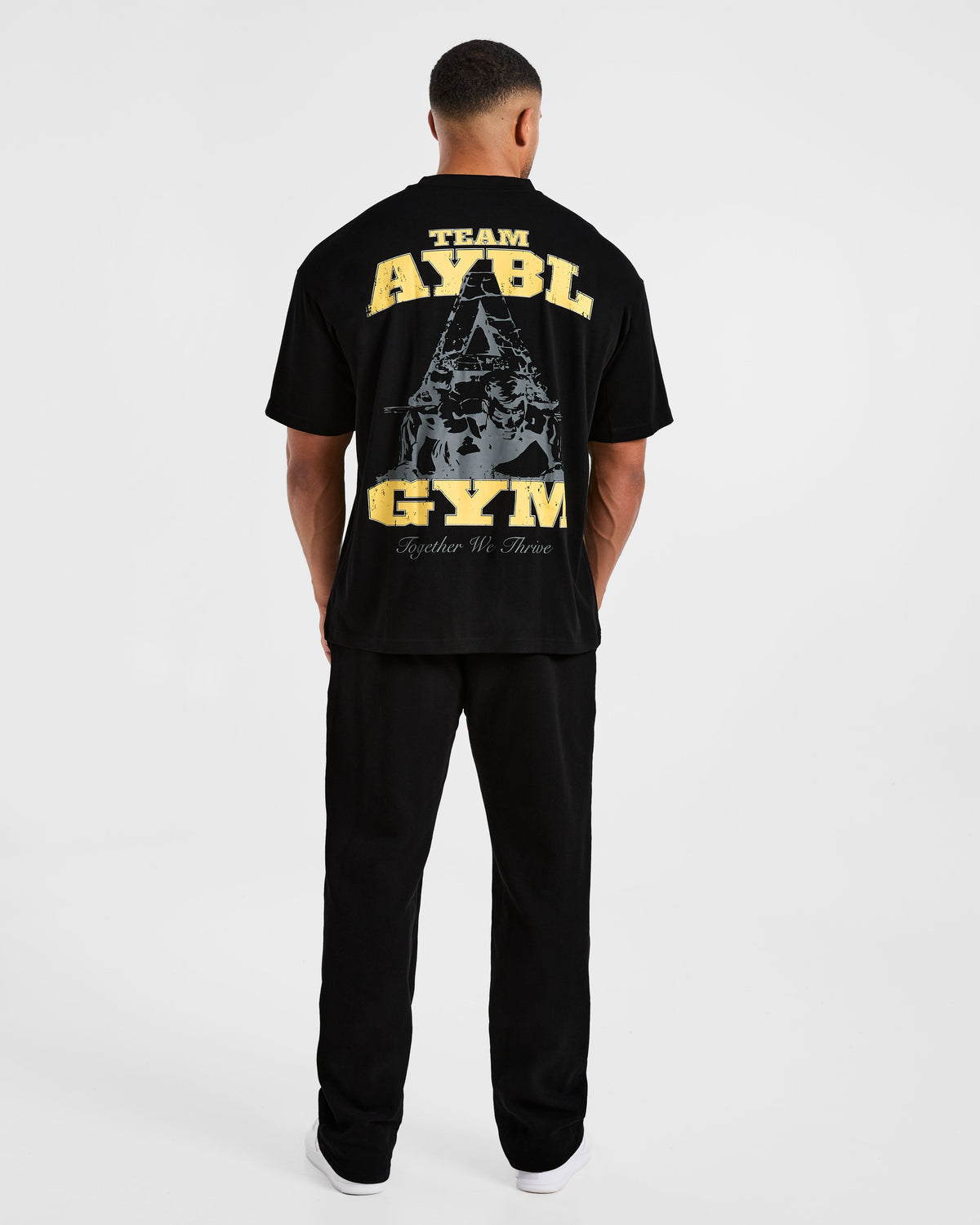 Team AYBL Oversized T Shirt - Noir/Jaune