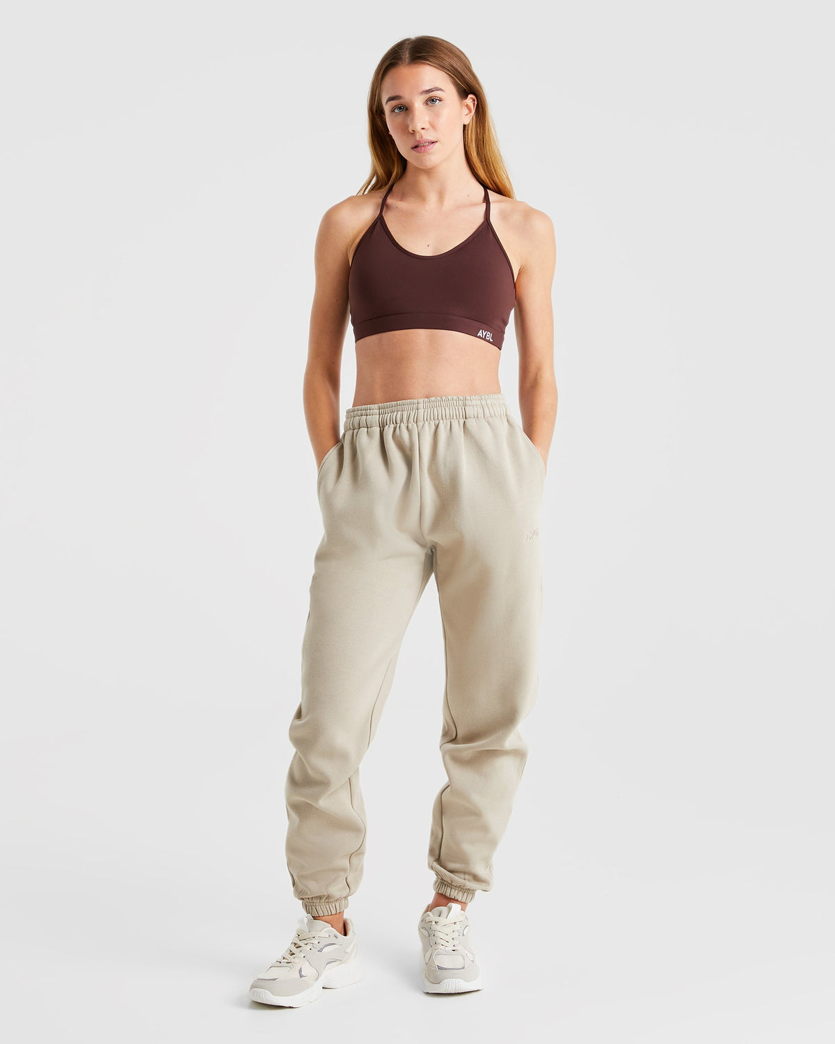 Premium Oversized Joggers - Light Taupe