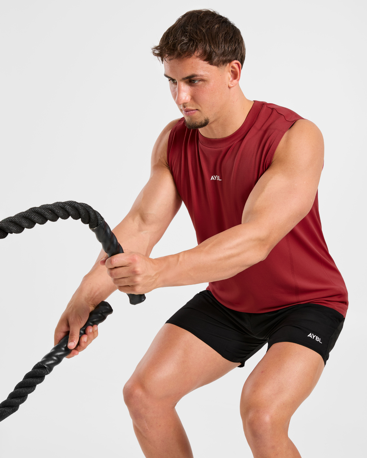 Attain Seamless Vest - Maroon Rouge
