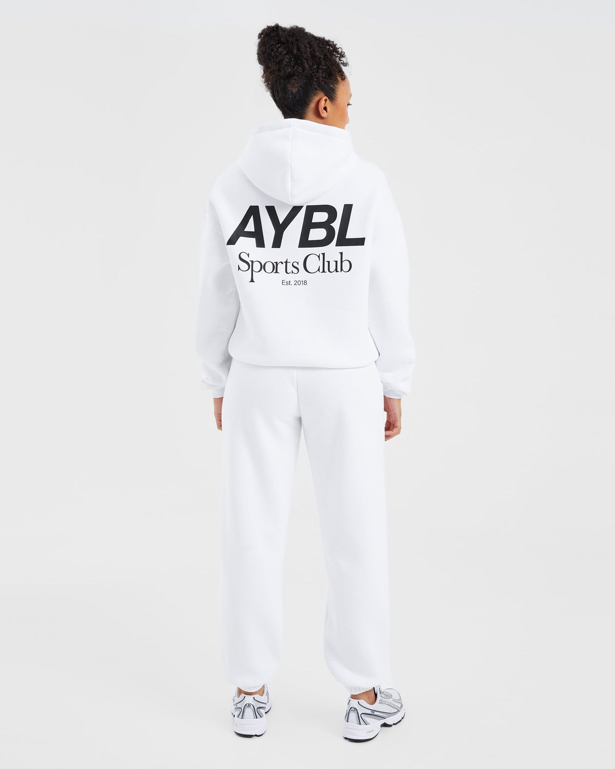 AYBL Sports Club Oversized Hoodie - Blanc