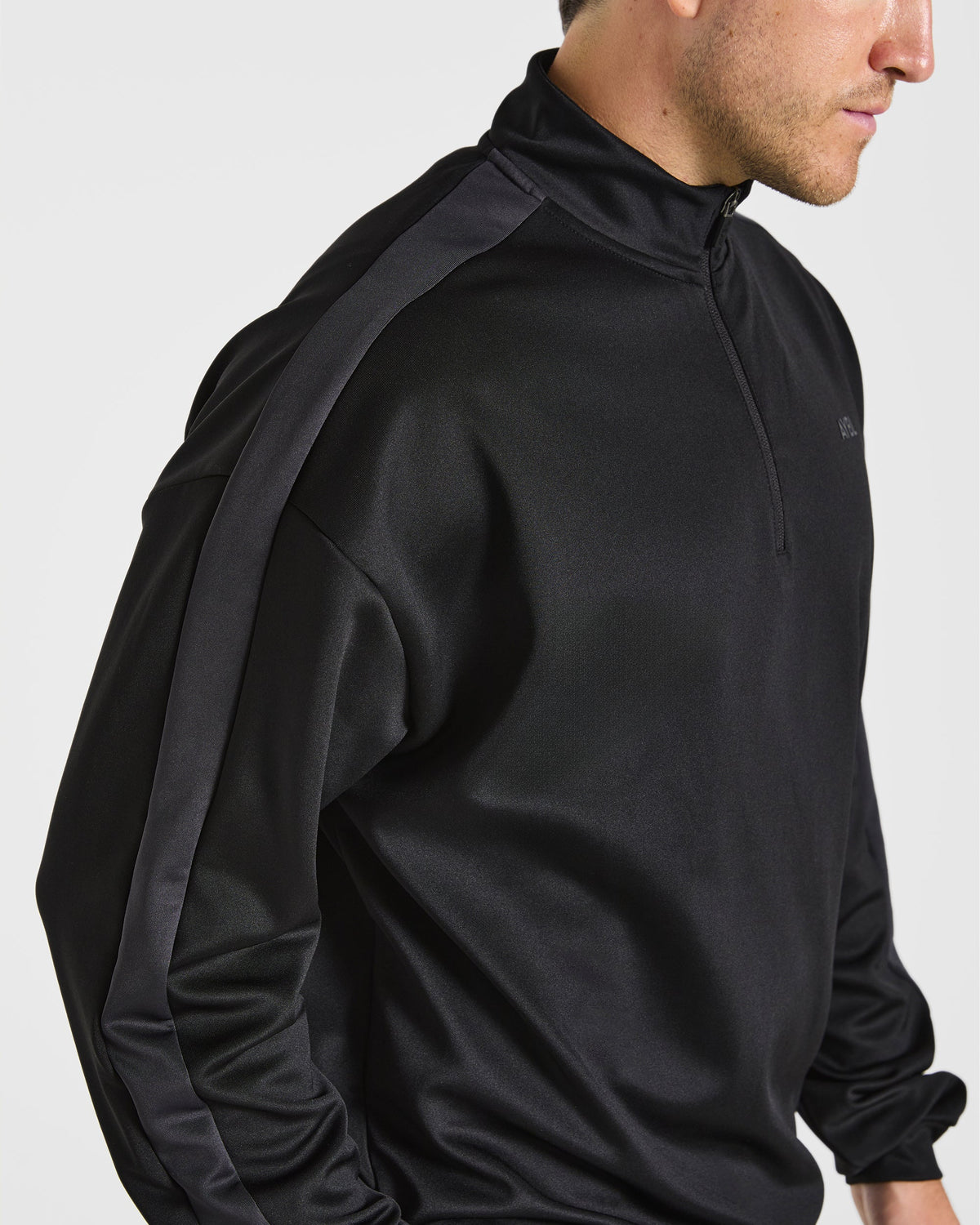 Classic Track 1/4 Zip Pullover - Noir/Charcoal