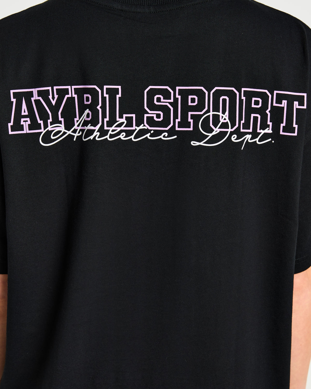 Varsity Dept. Oversized T Shirt - Noir/Lilac