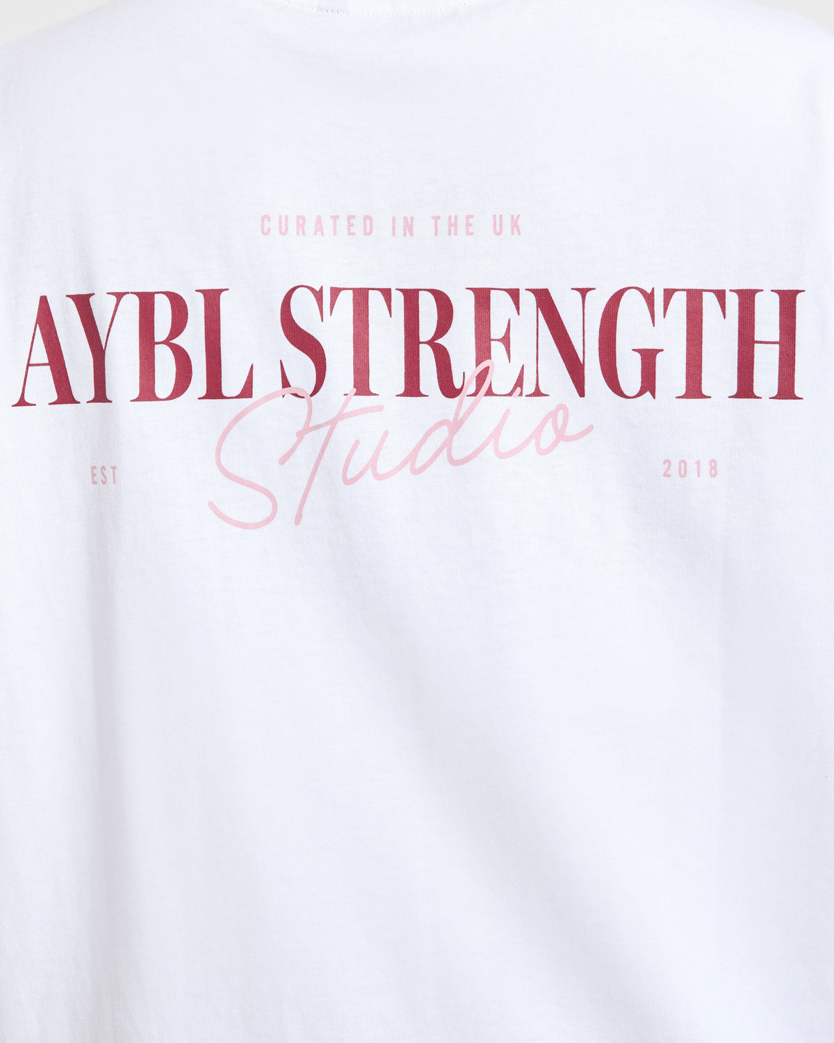AYBL Strength Studio Oversized T Shirt - Blanc