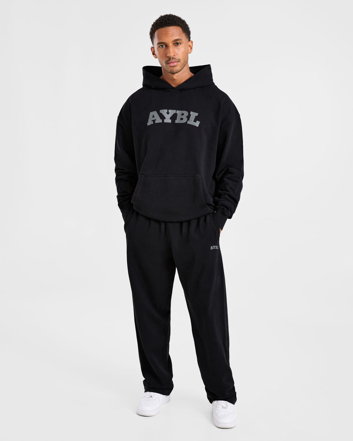 Elite Straight Leg Joggers - Noir/Charcoal