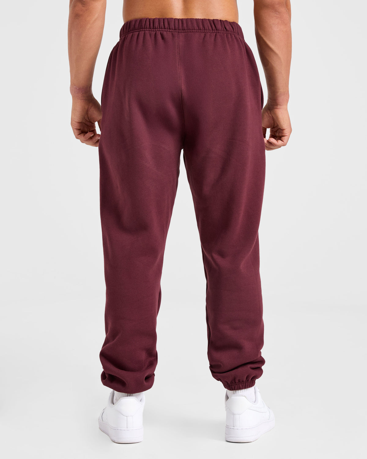 Essential Oversized Joggers - Burgundy Rouge