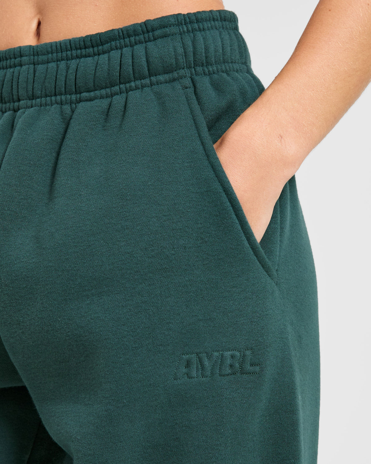 Classic Plush Oversized Joggers - Pine Vert
