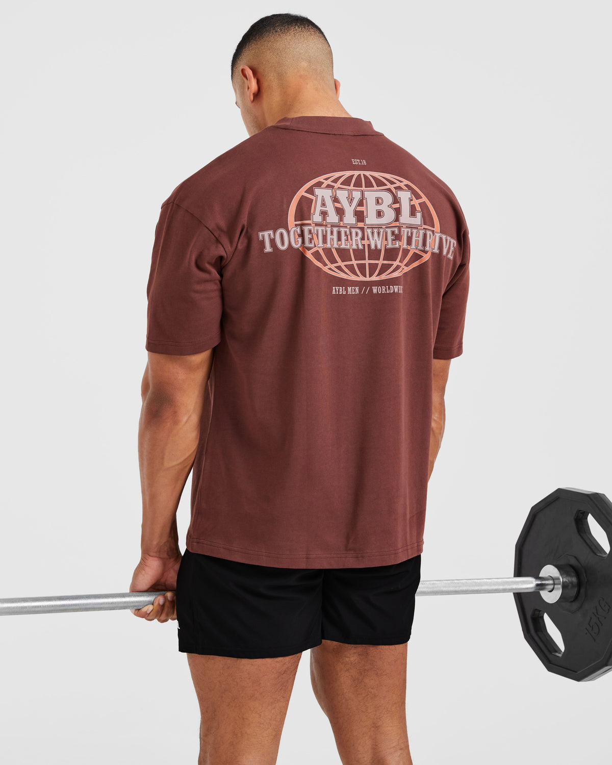 Global Oversized T Shirt - Burnt Rouge