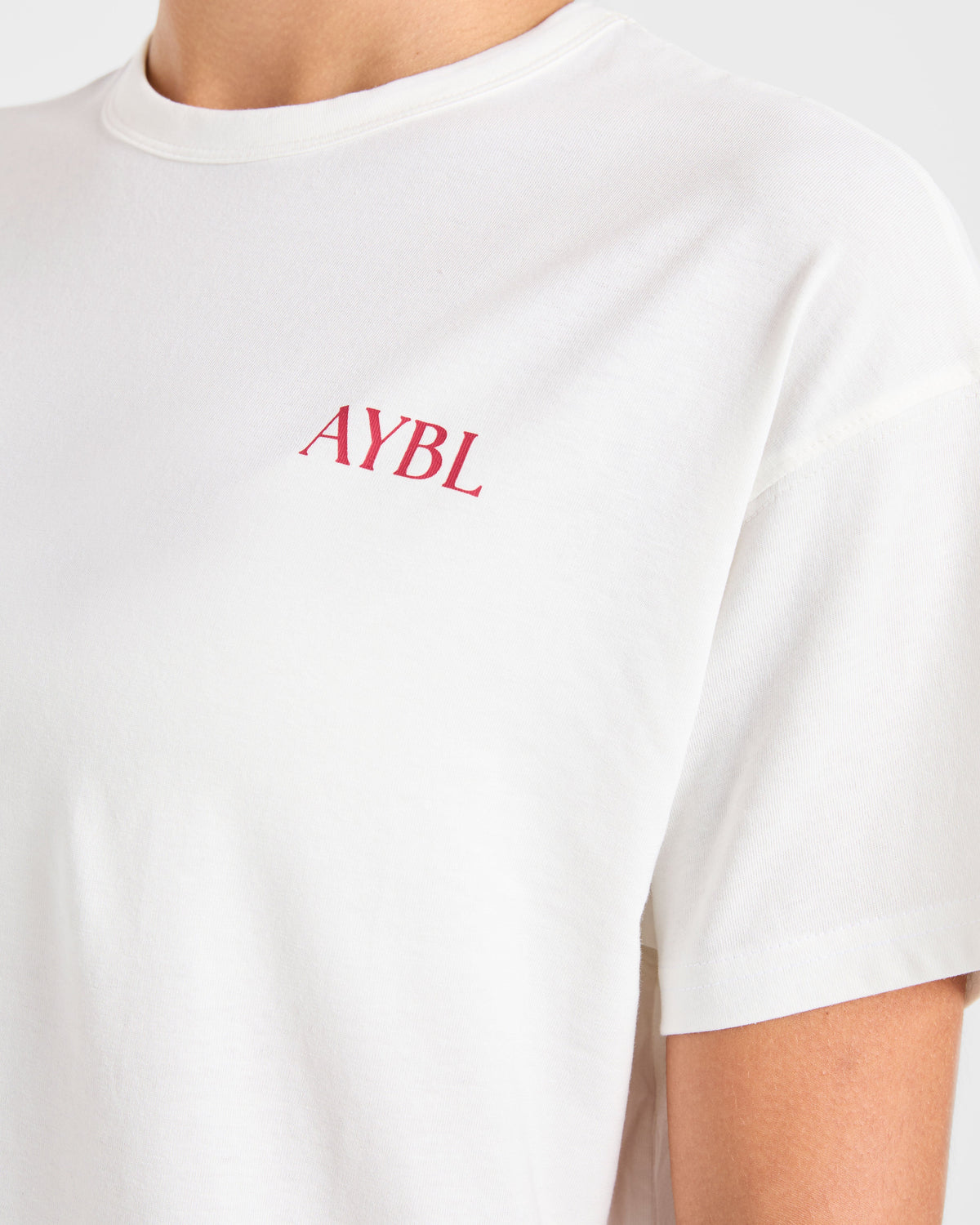 Athletics Club Oversized T Shirt - Off Blanc