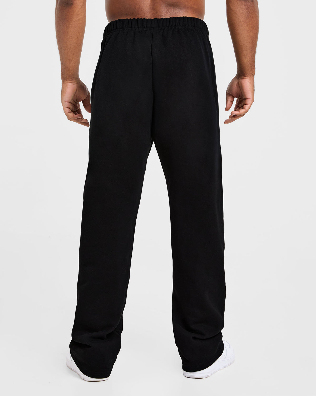 Essential Oversized Straight Leg Joggers - Noir