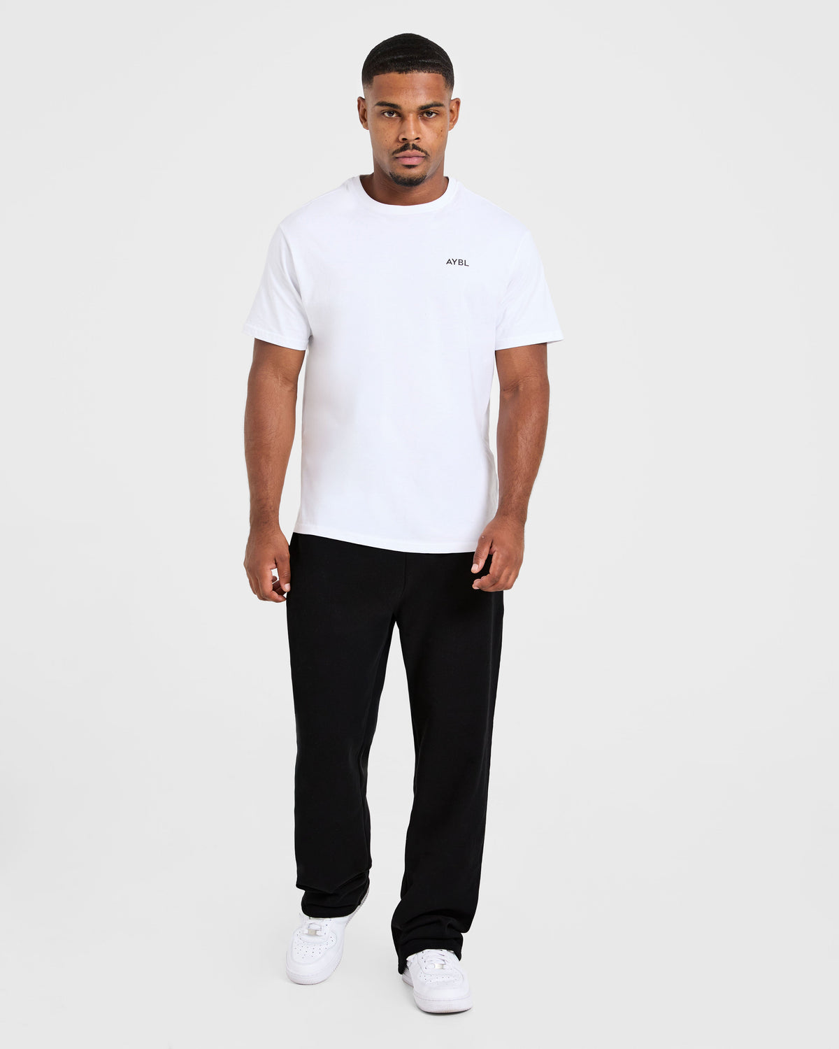 Essential Oversized Straight Leg Joggers - Noir