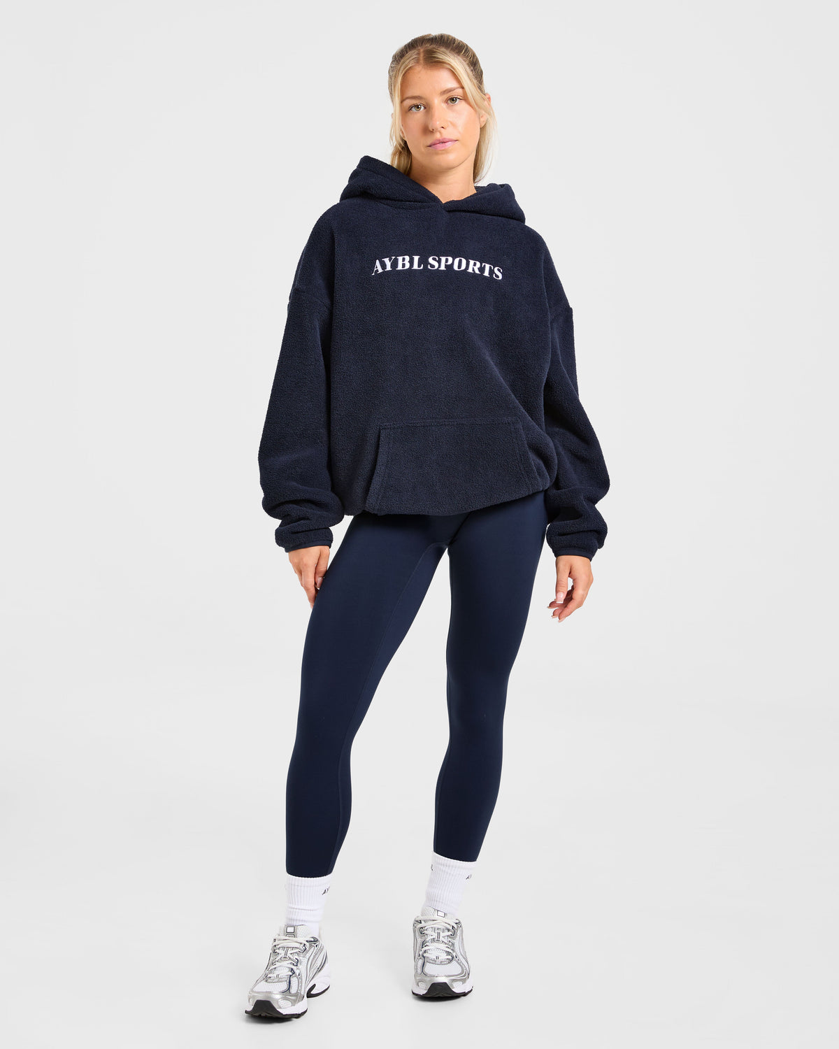 AYBL Sports Oversized Fleece Hoodie - Navy