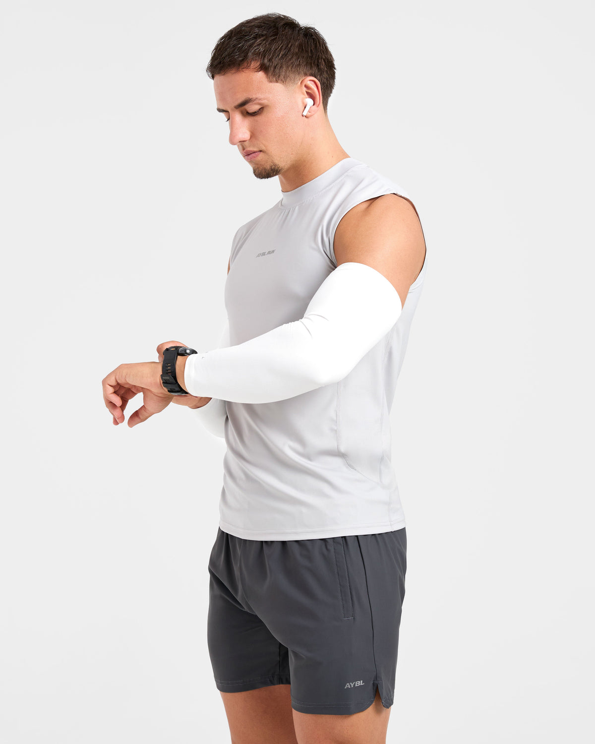 Base Layer Arm Sleeves - Blanc