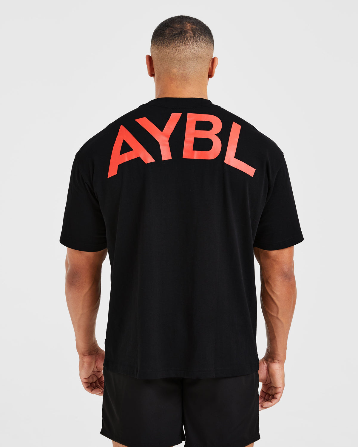 Essential Oversized T Shirt - Noir/Rouge