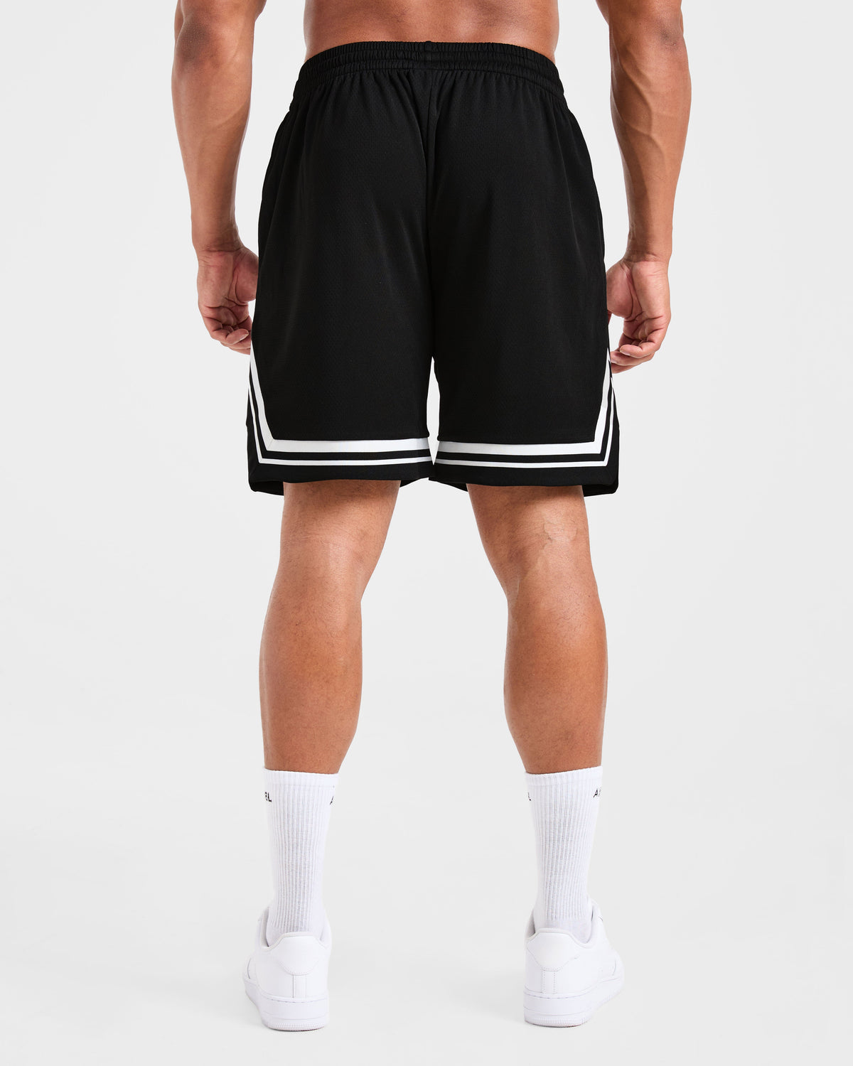 Rebound Stripe Shorts - Noir