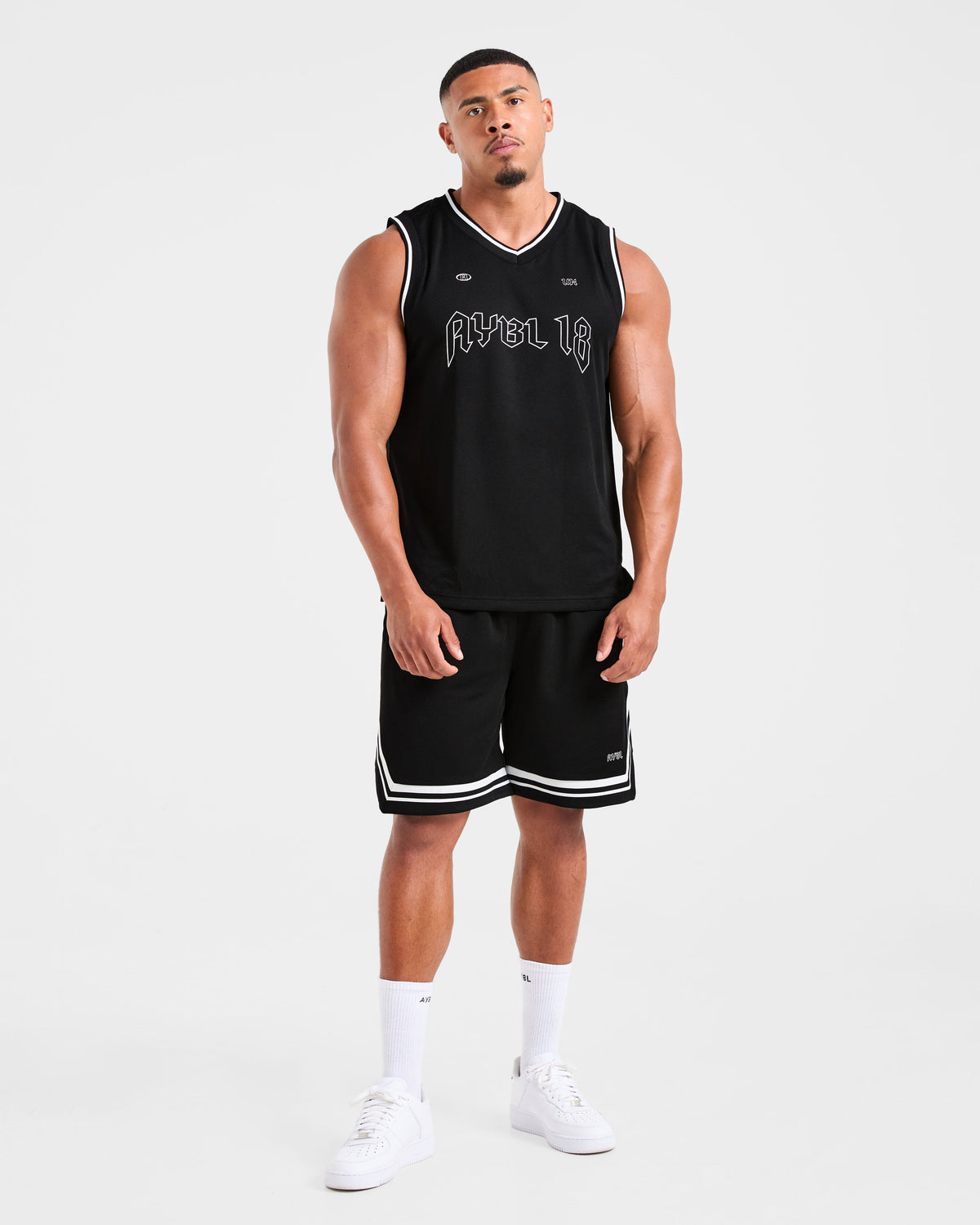 Rebound Stripe Tank - Noir