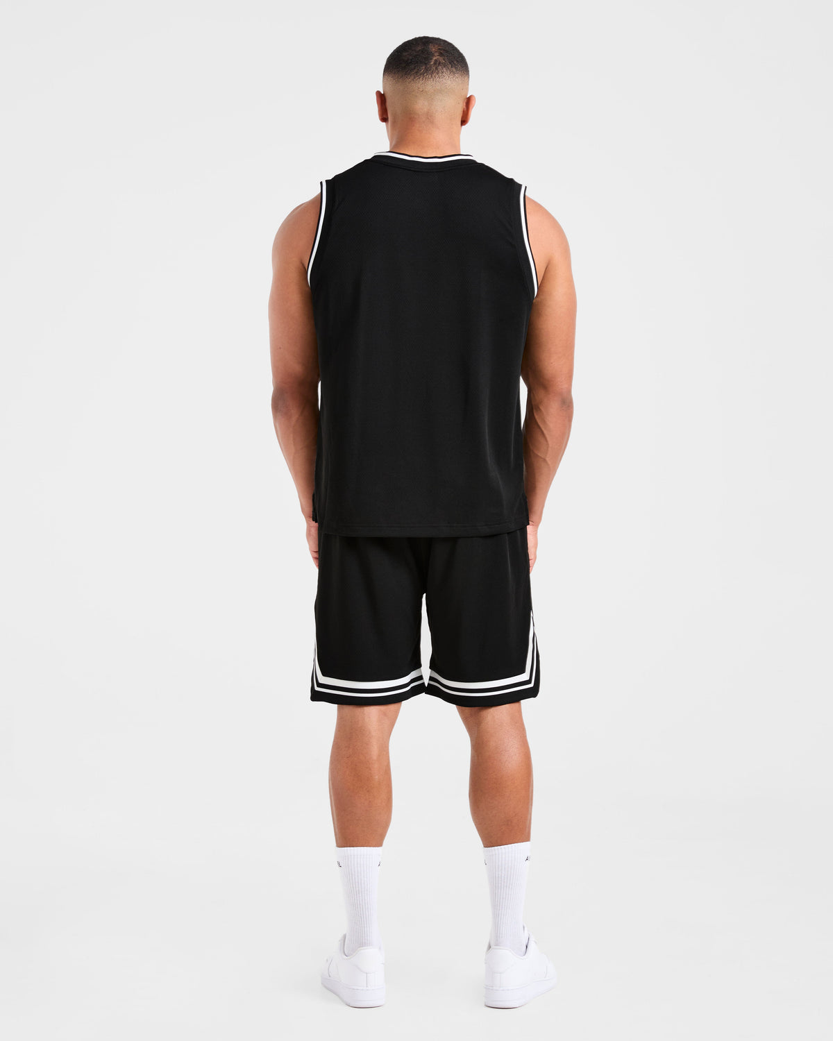 Rebound Stripe Tank - Noir